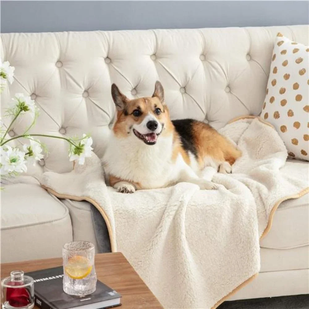Waterproof Dog Blankets for Small Dogs - Small Cat Blanket Washable for Couch